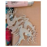 Assorted Christmas Decorations - Wreath, Garlands & Tinsel