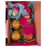 Assorted Christmas Decorations - Wreath, Garlands & Tinsel