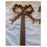 Made in India Metal Cross Ornament with Ribbon-Trimmed Arms