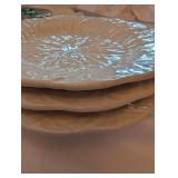 Handmade in Portugal Grapevine Pattern Ceramic Plates - Assorted