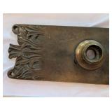 Antique Cast Metal Backplate With Foliate Scrollwork - 11 Inch Long