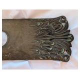 Antique Cast Metal Backplate With Foliate Scrollwork - 11 Inch Long