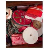 Assorted Gift Ribbon Spools & Wrapping Accessories - Wired Edge Ribbon, Gift Bags