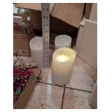 Luminara Real Flame-Effect Candles, Pier 1 LED String Lights & Christmas Decor Mix