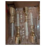 Luminara Real Flame-Effect Candles, Pier 1 LED String Lights & Christmas Decor Mix