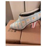Decorative Painted Ceramic Clogs - Hand Painted Dutch Shoes (Lot of 6)