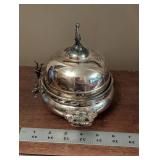 Meriden Silver Plate Co. 2319 Covered Tureen Set - 3-Piece Floral Engraved
