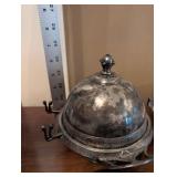 Meriden Silver Plate Co. 2319 Covered Tureen Set - 3-Piece Floral Engraved