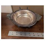 Meriden Silver Plate Co. 2319 Covered Tureen Set - 3-Piece Floral Engraved