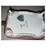 Vintage Decorative Desk Vanity Lot Porcelain Tray Dansk Bull Ashtray