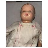 Vintage Composition Baby Dolls Lot of 2 in Dresses for Repair Display