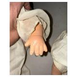 Vintage Composition Baby Dolls Lot of 2 in Dresses for Repair Display