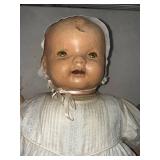 Vintage Composition Baby Dolls Lot of 2 in Dresses for Repair Display
