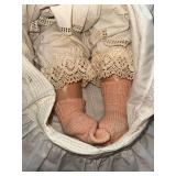 Vintage Composition Baby Dolls Lot of 2 in Dresses for Repair Display