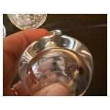 Orrefors Crystal Perfume Bottles Lot of 3 Heart Stopper Cut Glass