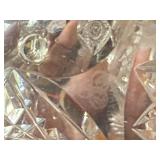 Orrefors Crystal Perfume Bottles Lot of 3 Heart Stopper Cut Glass