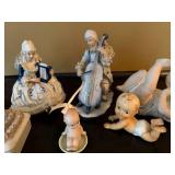 Vintage Porcelain Figurine Lot Cherubs Babies Musicians Josef Ucagco