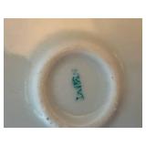 Antique Nippon Hand Painted Chocolate Pot Set 4 Cups Saucers Floral