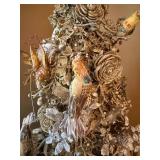 Artisan Christmas Tree Centerpiece Candelabra 3 Light 33in Floral
