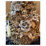 Artisan Christmas Tree Centerpiece Candelabra 3 Light 33in Floral