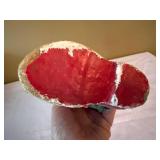 Vintage Paper Mache Santa Boots Christmas Candy Containers Pair