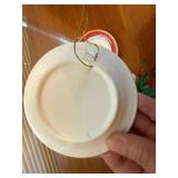 Hand Blown Glass Christmas Tree w Mini Ornaments Plates Mixed Lot