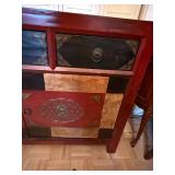 Pier 1 Imports Alston TV Stand Buffet Sideboard Cabinet Red Black