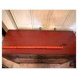 Pier 1 Imports Alston TV Stand Buffet Sideboard Cabinet Red Black