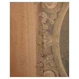 Set of 4 Oval Gilt Framed Victorian Portrait Prints Wall Art Vintage
