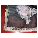 Religious Wall Decor Lot Framed Last Supper & Maria Woven Panel