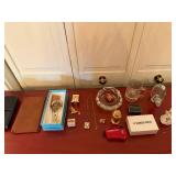 Vintage Miscellaneous Collectibles Lot Clock Cameo Mug Swiss+Tech