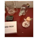 Vintage Miscellaneous Collectibles Lot Clock Cameo Mug Swiss+Tech