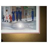 Nita Anderson A Minneapolis Christmas 1988 Framed Signed Print 43/500