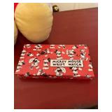 Disney Mickey Mouse Wrist Watch w Box & Mickey Plush Repair Lot