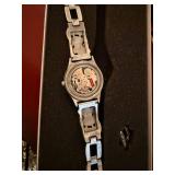 Disney Mickey Mouse Wrist Watch w Box & Mickey Plush Repair Lot
