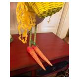 Department 56 Krinkles Easter Bunny Decor Pair Large Standing Rabbits