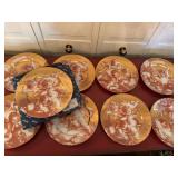 Fitz and Floyd Cherubini II Salad Accent Plates Set of 9 Japan