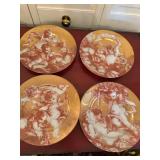 Fitz and Floyd Cherubini II Salad Accent Plates Set of 9 Japan