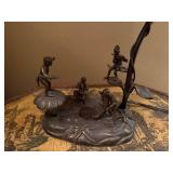 Jiin Chii Fairy Figural Table Lamp Sung-Po Design Frosted Shade