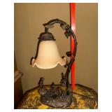 Jiin Chii Fairy Figural Table Lamp Sung-Po Design Frosted Shade