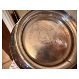 Antique Silverplate Serving Lot Tray Tureen Teapot Creamer Napkin Rings