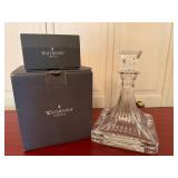 Waterford Crystal Square Decanter w/ Stopper Engraved 2005 Boxed