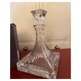 Waterford Crystal Square Decanter w/ Stopper Engraved 2005 Boxed