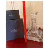 Waterford Crystal Square Decanter w/ Stopper Engraved 2005 Boxed