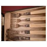 Vintage EPNS Fish Knife & Fork Set Faux Bone Handles Boxed 12 Pc