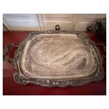 Vintage Silverplate Serving Set Tray Tureen Butter Dish 3 Pc Lot