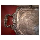 Vintage Silverplate Serving Set Tray Tureen Butter Dish 3 Pc Lot