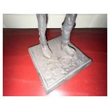 Abstract Metal Jazz Saxophone Player Sculpture 24 in Figural Statue