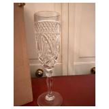 Vintage Cut Glass Champagne Flutes Set of 12 Antique Pattern Boxed