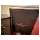 Waterford Crystal Bottle Stoppers Pair in Box Star Cut Barware